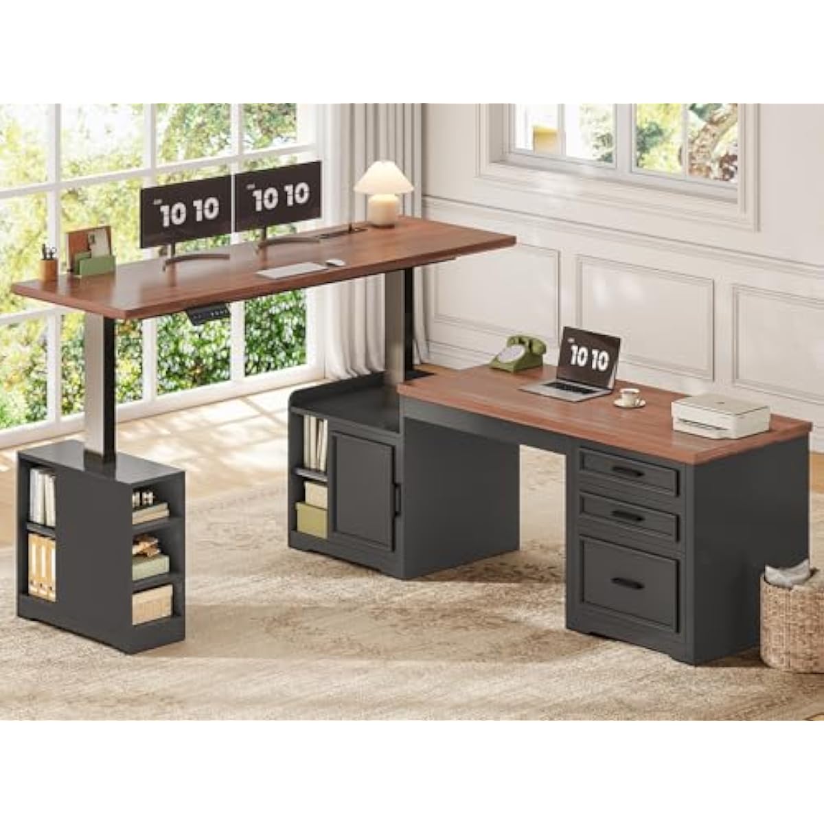 Elektrisch verstelbaar bureau  - Desk Setup L Shaped recensie en prijs